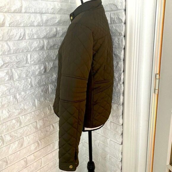 Quilted Hunter/Army Green Jacket - Picture 2 of 6